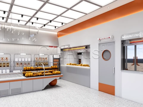 Bakery Interior 1 3D Model