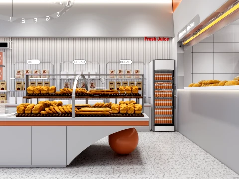 Bakery Interior 1 3D Model