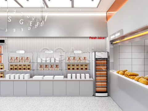 Bakery Interior 1 3D Model