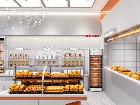 Bakery Interior 1 3D Model