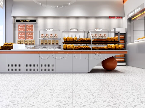 Bakery Interior 1 3D Model