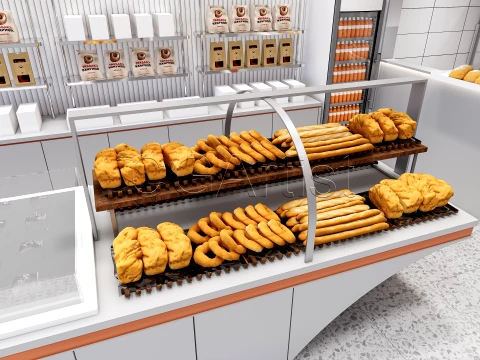 Bakery Interior 1 3D Model