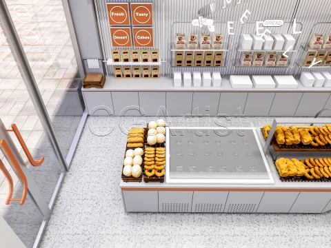 Bakery Interior 1 3D Model