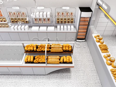 Bakery Interior 1 3D Model