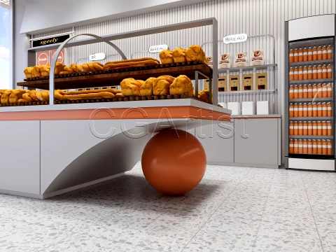 Bakery Interior 1 3D Model