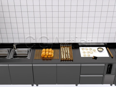 Bakery Interior 5 3D Model