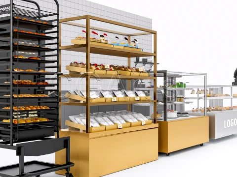 Bakery Interior 5 3D Model