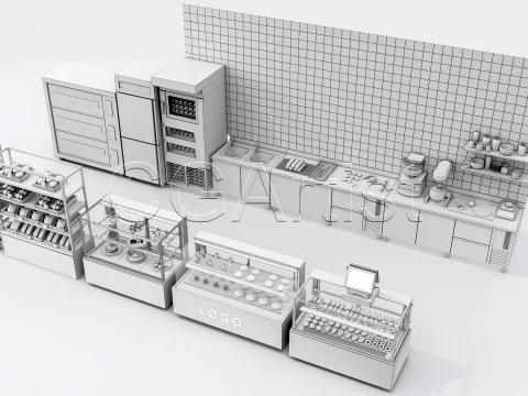 Bakery Interior 5 3D Model
