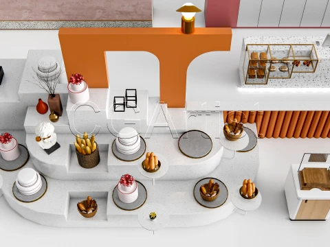 Bakery Interior 6 3D Model