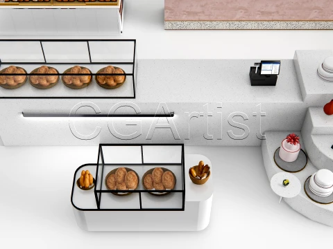 Bakery Interior 6 3D Model