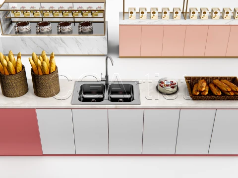 Bakery Interior 6 3D Model