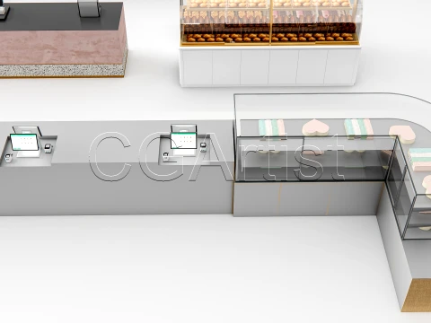 Bakery Interior 6 3D Model