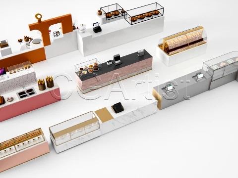 Bakery Interior 6 3D Model