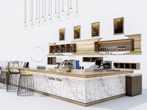 Bar Interior 1 3D Model