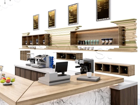 Bar Interior 1 3D Model