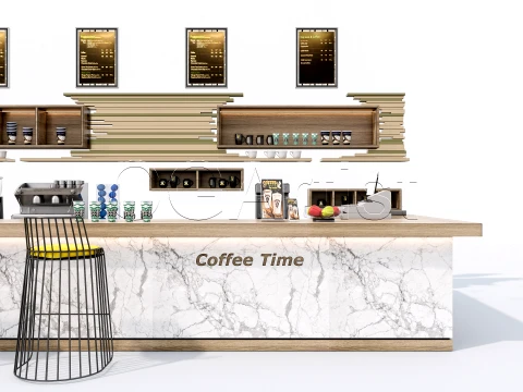 Bar Interior 1 3D Model