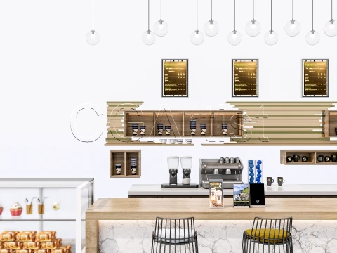 Bar Interior 1 3D Model