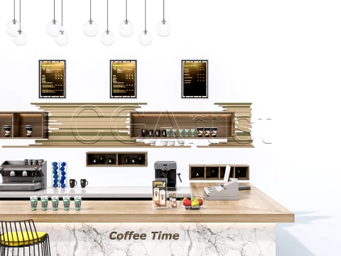 Bar Interior 1 3D Model