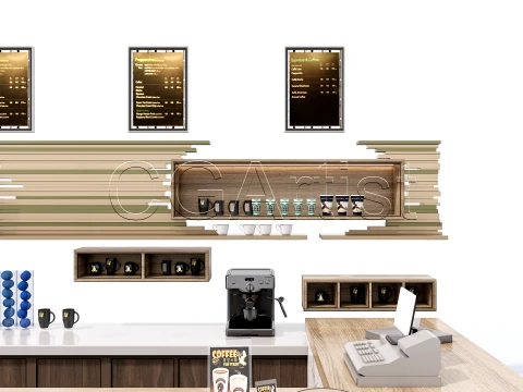 Bar Interior 1 3D Model