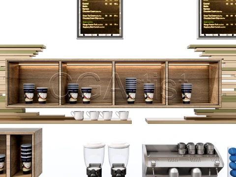 Bar Interior 1 3D Model