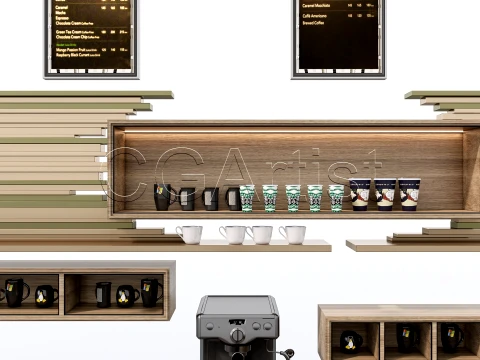 Bar Interior 1 3D Model
