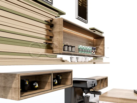 Bar Interior 1 3D Model