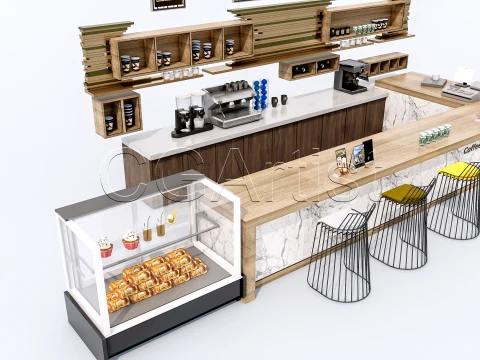 Bar Interior 1 3D Model