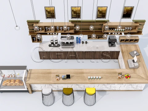 Bar Interior 1 3D Model