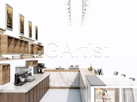 Bar Interior 1 3D Model