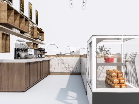 Bar Interior 1 3D Model