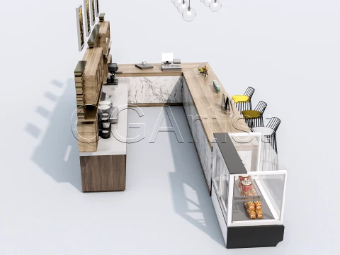 Bar Interior 1 3D Model