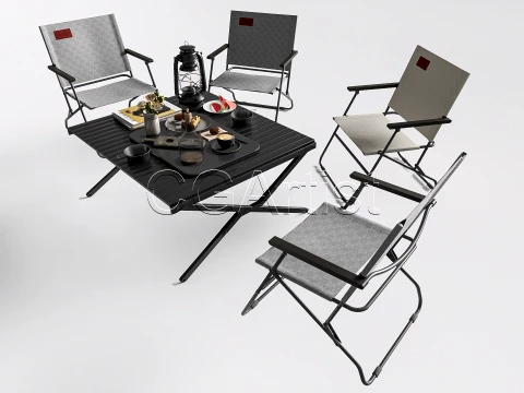 Outdoor Barbecue Grill 4 3D Model