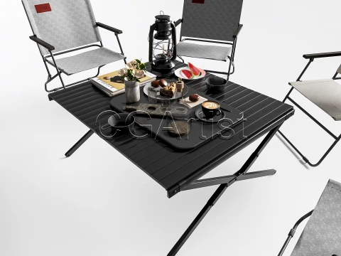 Outdoor Barbecue Grill 4 3D Model