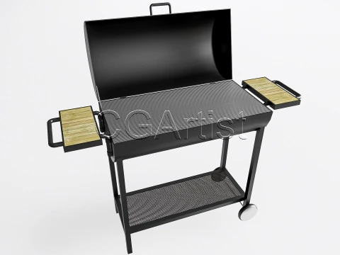 Outdoor Barbecue Grill 4 3D Model