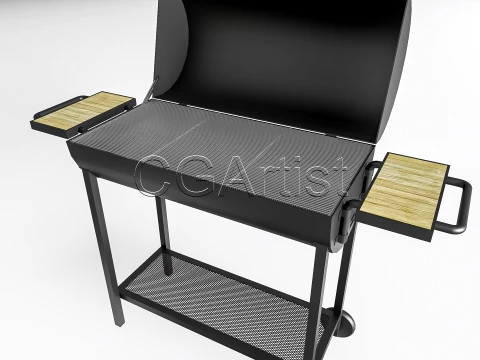 Outdoor Barbecue Grill 4 3D Model