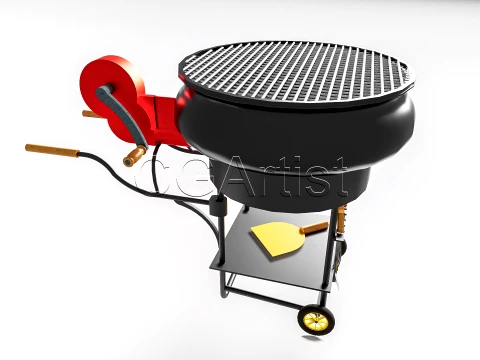 Outdoor Barbecue Grill 4 3D Model