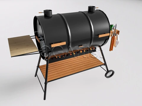Outdoor Barbecue Grill 4 3D Model