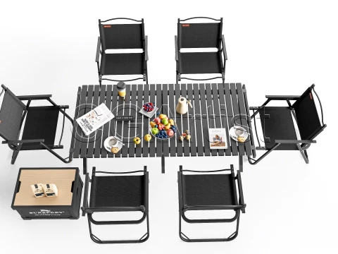 Outdoor Barbecue Grill 6 3D Model