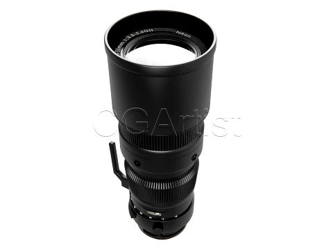 Dslr Camera zoom lens 3D Model