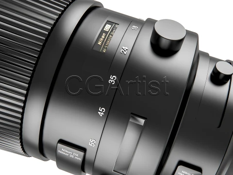 Dslr Camera zoom lens 3D Model