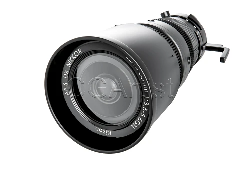 Dslr Camera zoom lens 3D Model
