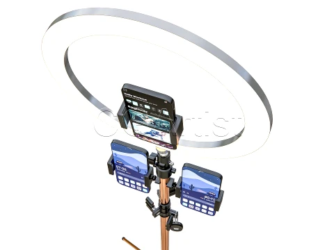 Live Streaming Smartphone Light Tripod 3D Model