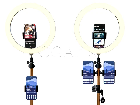 Live Streaming Smartphone Light Tripod 3D Model