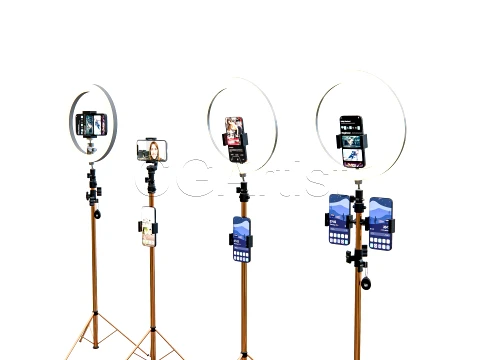 Live Streaming Smartphone Light Tripod 3D Model