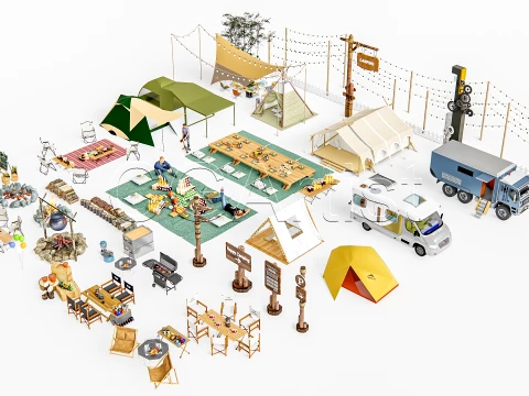 Camping 4 3D Model