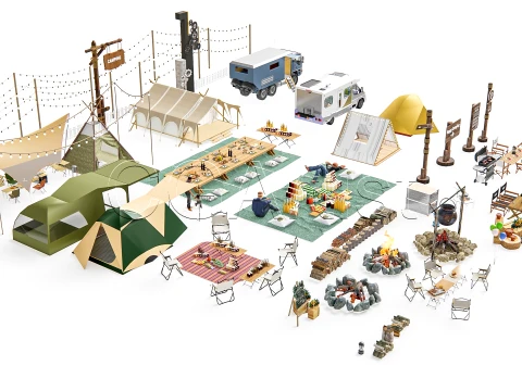 Camping 4 3D Model