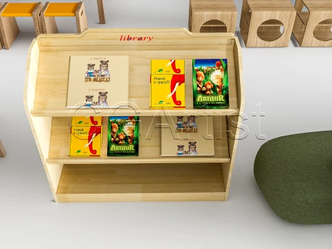 Children Table and Chairs 1 3D Model