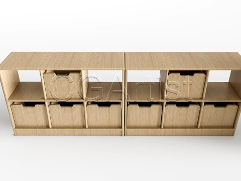 Children Table and Chairs 1 3D Model