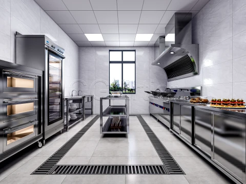 Commercial Kitchen 1 3D Model