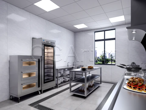 Commercial Kitchen 1 3D Model